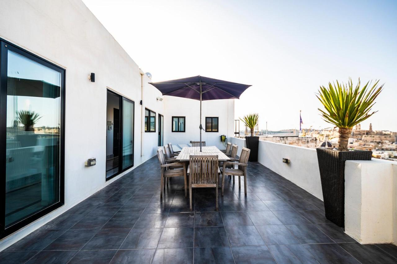 Penthouse Retreat Apartment Cospicua Bagian luar foto